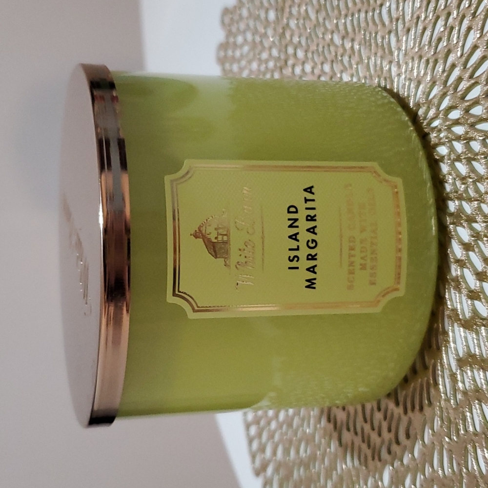 NEW White Barn Island Margarita Scented 3 Wick Candle Bath & Body Works